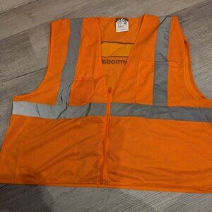 MCR Safety Vest "JB Hunt" Orange Mesh Adults Unisex  2XL